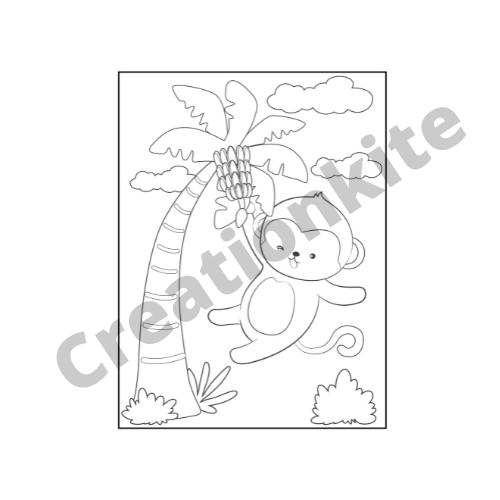 Cute Animal Coloring Book Pages For Kids
