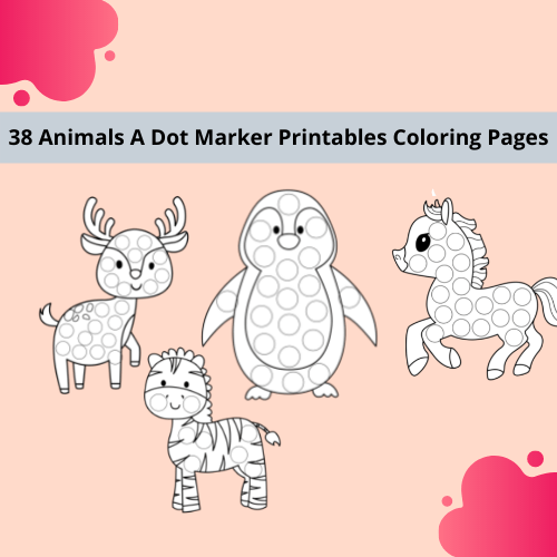 A Dot Marker Printables Coloring Pages